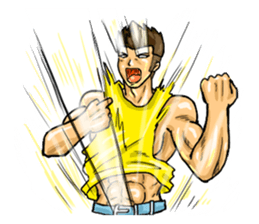 Strongman with friends:play again sticker #9949700