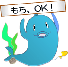 Super cute dolphins sticker #9950641