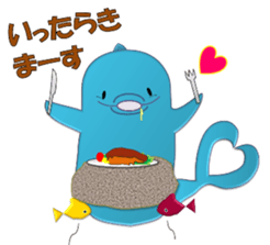 Super cute dolphins sticker #9950647