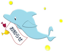 Super cute dolphins sticker #9950657