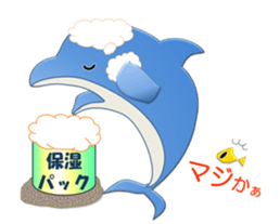 Super cute dolphins sticker #9950666