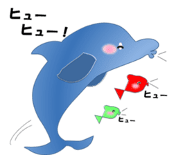Super cute dolphins sticker #9950669
