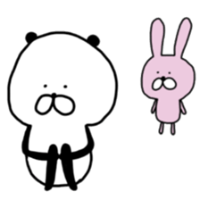 A panda and playful friends sticker #9951090