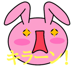 Big rabbit face sticker #9951376