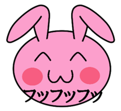 Big rabbit face sticker #9951379