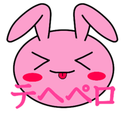 Big rabbit face sticker #9951380