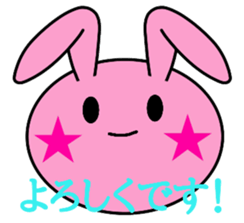 Big rabbit face sticker #9951388