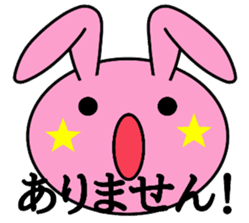 Big rabbit face sticker #9951394