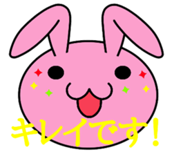 Big rabbit face sticker #9951395