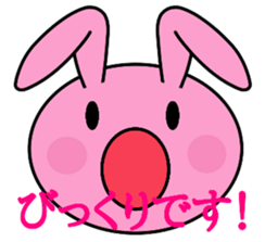 Big rabbit face sticker #9951396