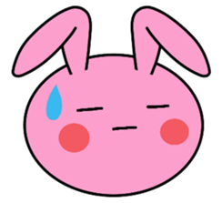 Big rabbit face sticker #9951399