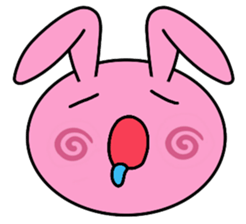 Big rabbit face sticker #9951401