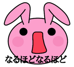 Big rabbit face sticker #9951403