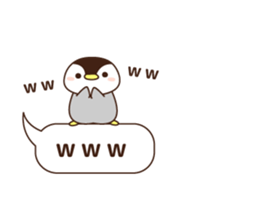 cute minimum penguin sticker #9951854
