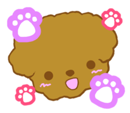 Small toy poodle sticker #9951949