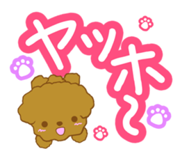 Small toy poodle sticker #9951962
