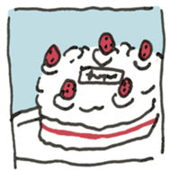 two strawberries sticker #9952112