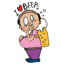 Funny drinker sticker #9952707