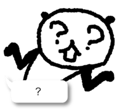 Respect language balloon panda sticker #9952968