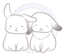 Lop eared rabbit Yuniko sticker #9953019