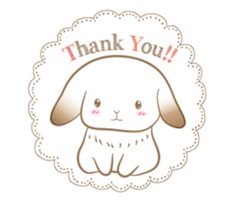 Lop eared rabbit Yuniko sticker #9953020