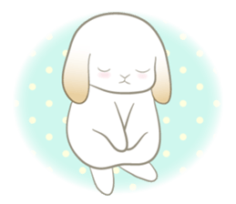 Lop eared rabbit Yuniko sticker #9953021