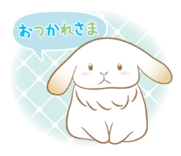 Lop eared rabbit Yuniko sticker #9953023
