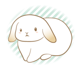 Lop eared rabbit Yuniko sticker #9953026