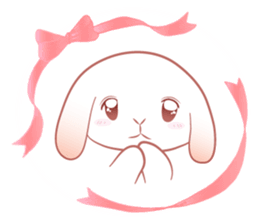 Lop eared rabbit Yuniko sticker #9953030
