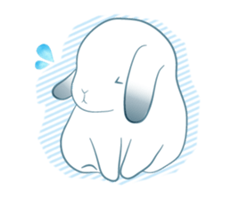 Lop eared rabbit Yuniko sticker #9953036