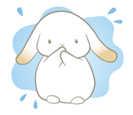Lop eared rabbit Yuniko sticker #9953037