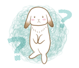 Lop eared rabbit Yuniko sticker #9953038