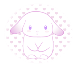 Lop eared rabbit Yuniko sticker #9953043