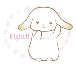 Lop eared rabbit Yuniko sticker #9953044