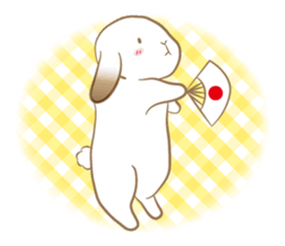 Lop eared rabbit Yuniko sticker #9953047