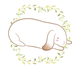 Lop eared rabbit Yuniko sticker #9953052