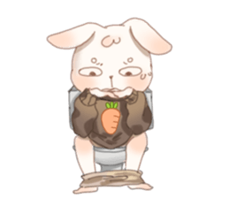 Raeda the happy hare sticker #9954069