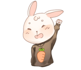 Raeda the happy hare sticker #9954071