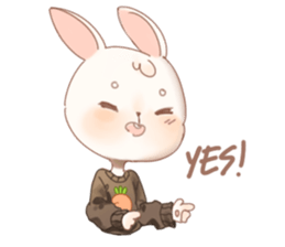 Raeda the happy hare sticker #9954074