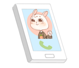 Raeda the happy hare sticker #9954076