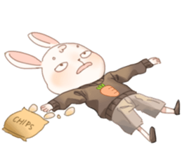 Raeda the happy hare sticker #9954079