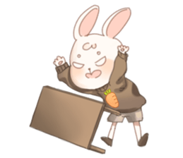 Raeda the happy hare sticker #9954083
