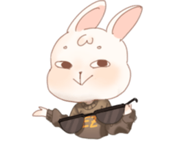 Raeda the happy hare sticker #9954088