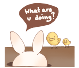 Raeda the happy hare sticker #9954089