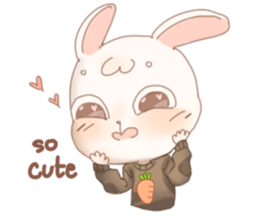 Raeda the happy hare sticker #9954093