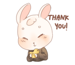 Raeda the happy hare sticker #9954094