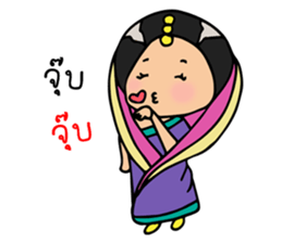 Mira indian girl sticker #9955473