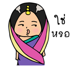 Mira indian girl sticker #9955479