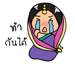 Mira indian girl sticker #9955484