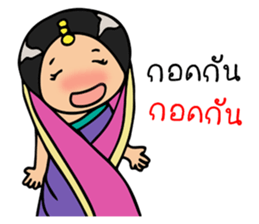 Mira indian girl sticker #9955490